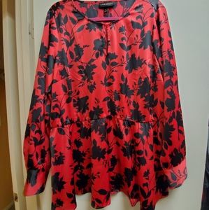 Long sleeve floral blouse
